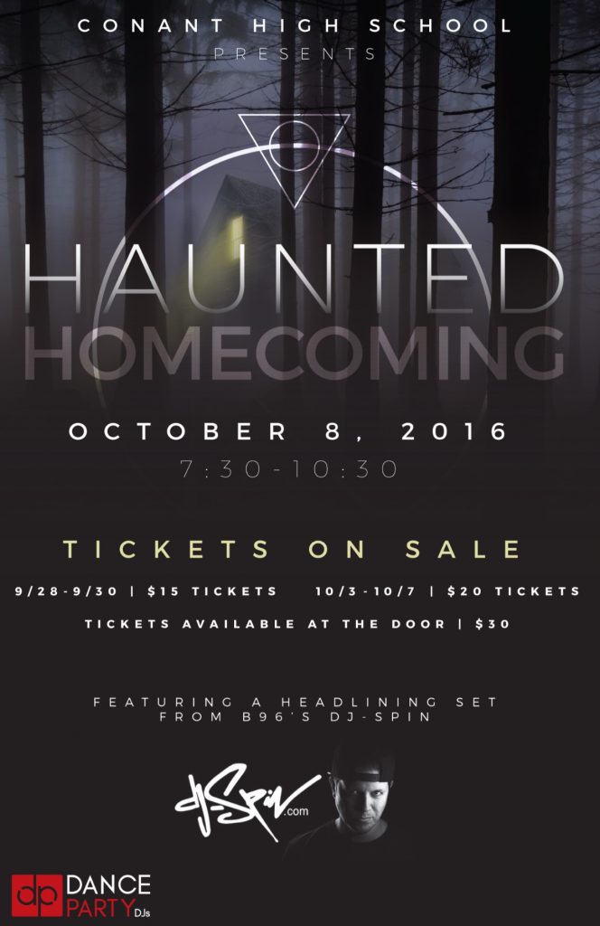 Conant's Haunted Homecoming flyer courtesy of David Moravek