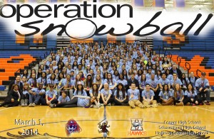 The second annual South Side Operation Snowball retreat in 2014 Hoffman Estates High School.